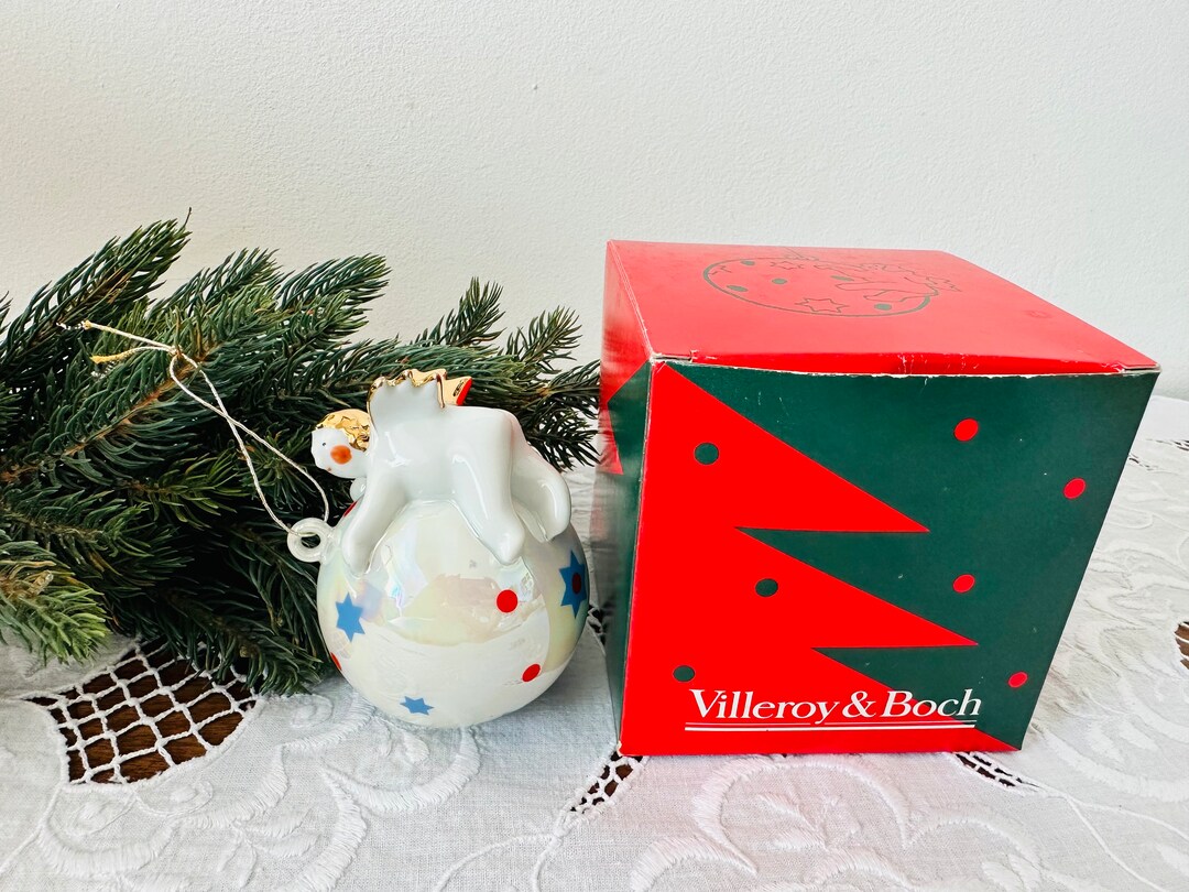 Vintage Villeroy & Boch Flying Angel Ball in Original Box Etsy