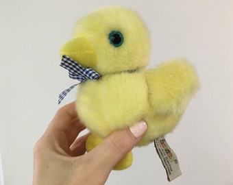 Plush HEUNEC duck toy - Easter duck decoration - Yellow plush duck