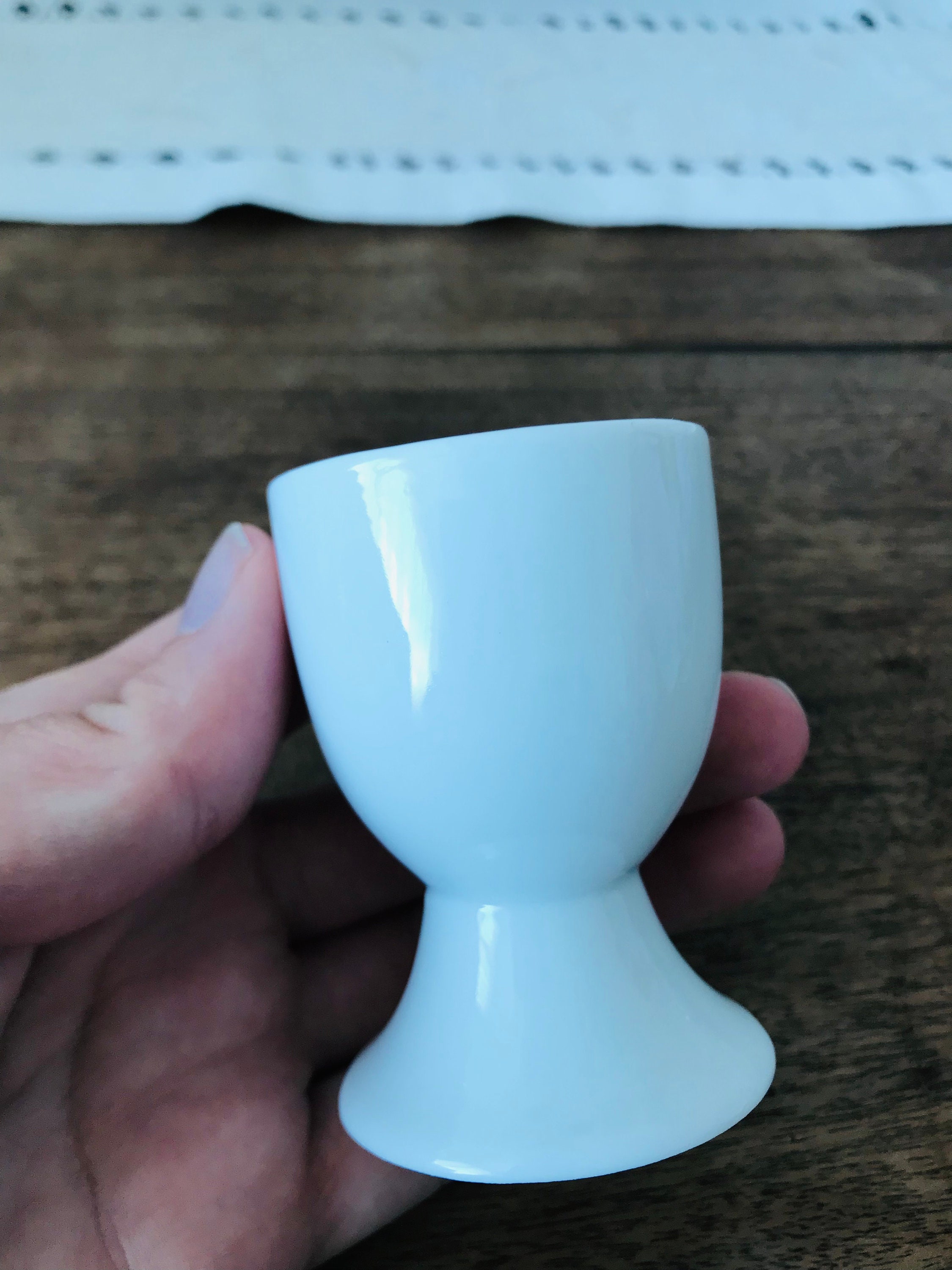 Portauova In Ceramica - Set Da 6 Eleganti E Impilabili Per Colazione