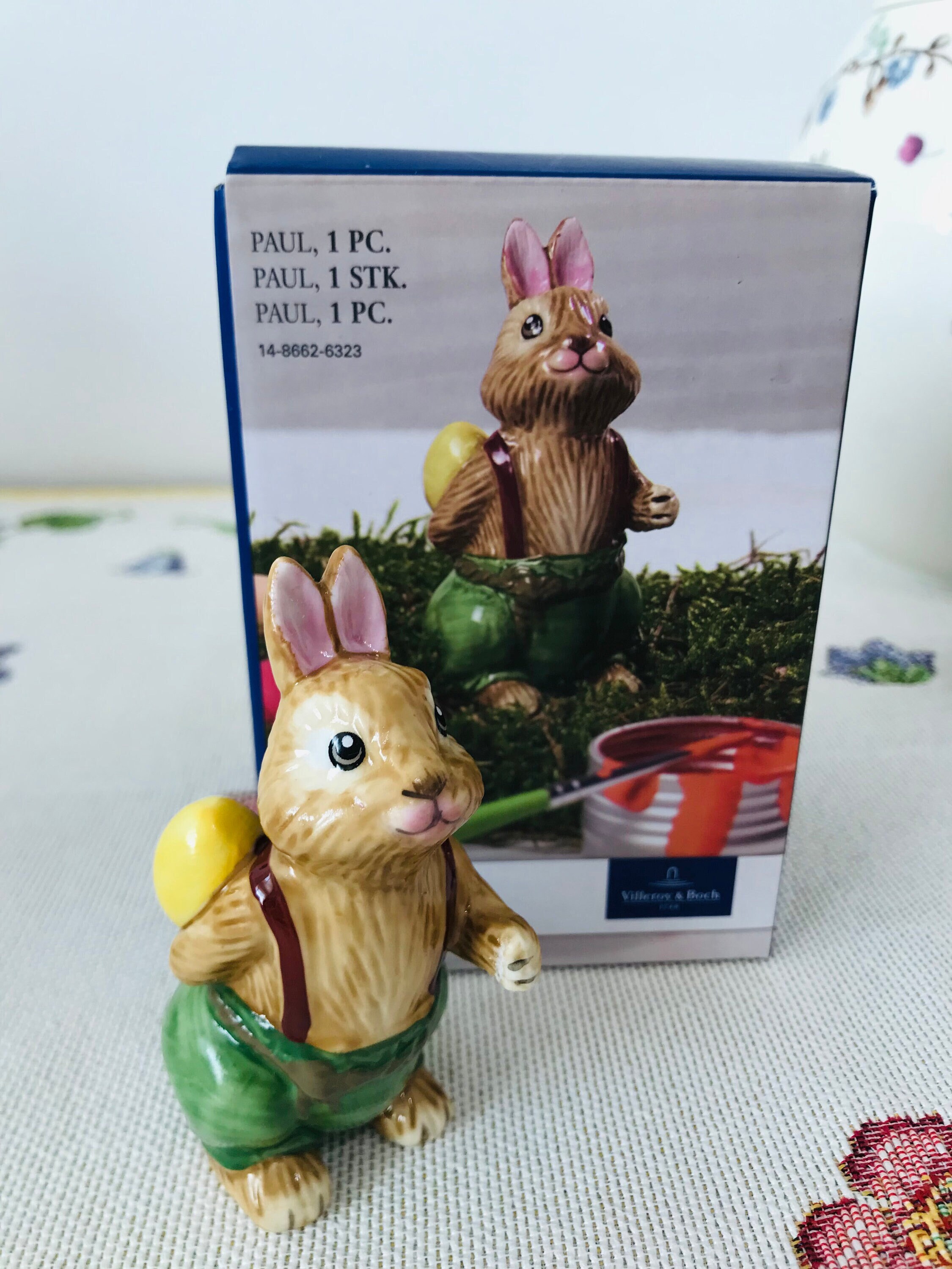 NEVER USED - Villeroy & Boch Bunny Tales Paul in Original Box