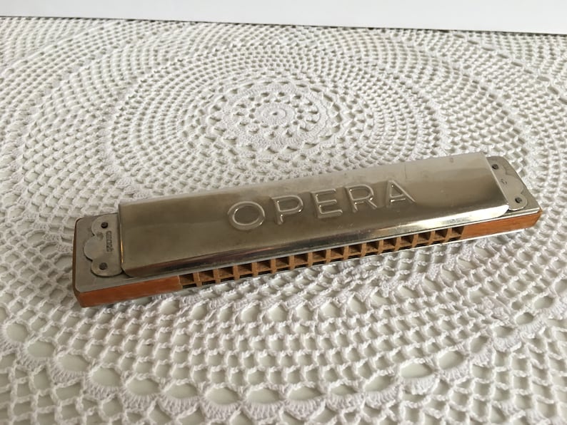 Vintage Harmonica Opera Harmonica Opera Old Harmonica Etsy