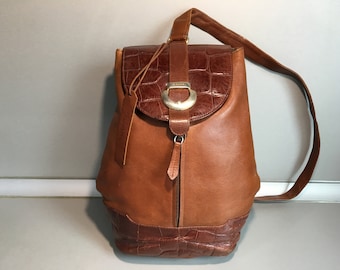 Vintage PICARD genuine leather backpack