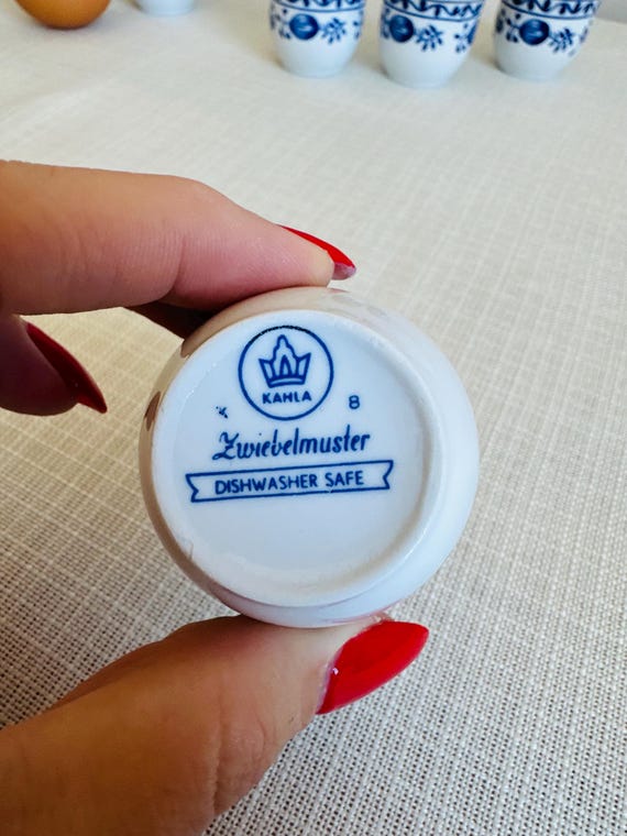 Portauova In Ceramica - Set Da 6 Eleganti E Impilabili Per Colazione - Foto 7