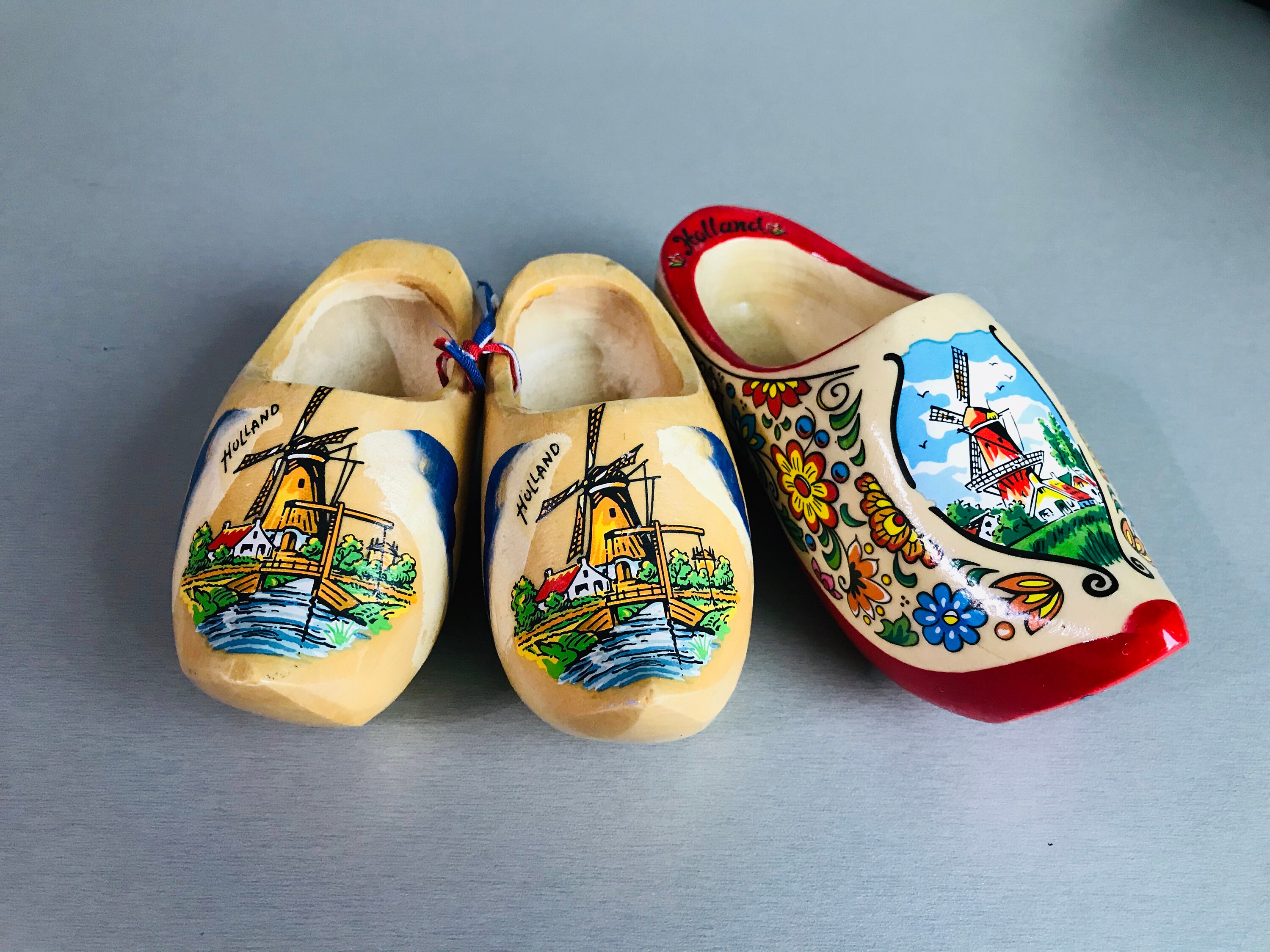 Vintage Hand Painted Wooden Holland Shoes - Etsy Australia