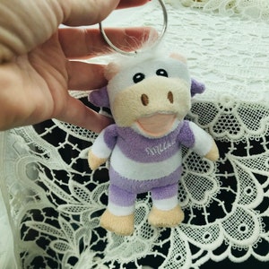 Milka cow toy - Swiss purple and white cow - Milka chocolate purple cow - Switzerland Milka toy