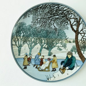 Villeroy & Boch Heinrich Germany porcelain wall plate - Villeroy and Boch collectable decorative plate "Winter" Heinrich