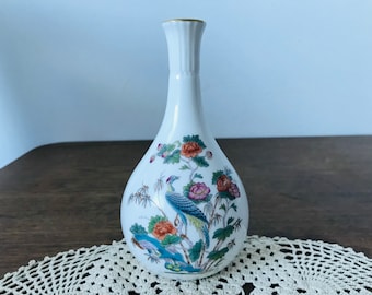Jarrón Wedgwood vintage - Grulla Kutani de Wedgwood - Jarrón Wedgwood vintage decorado con diseño de grulla Kutani - (25)