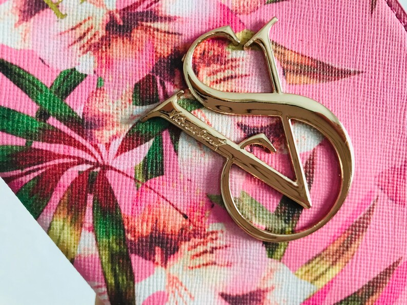 Pink With Flowers Passport ID Card Holder Passport ID Card Etsy