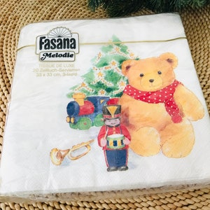 MAI UTILIZZATO - Tovagliolo di carta Fasana Melodie - Tovagliolo di carta natalizio - Tovaglioli 20 pz
