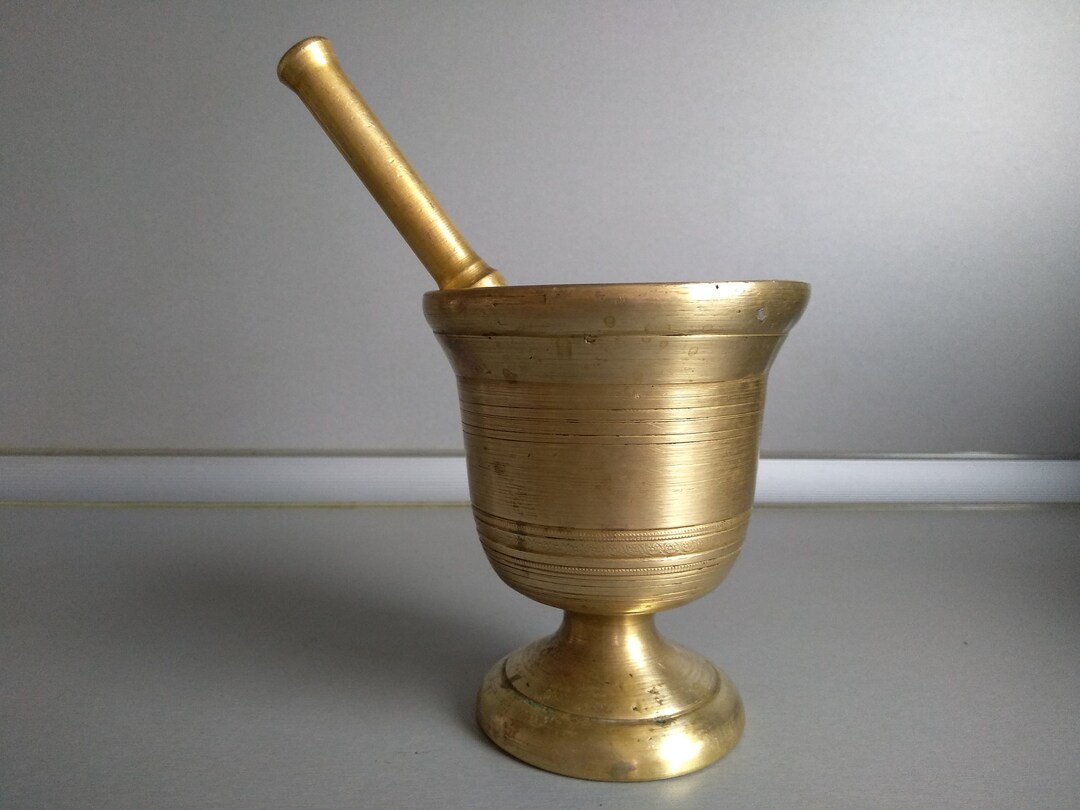 Bronze Pestle Bronze Pharmacy Pestle Vintage Kitchen Vintage Bronze