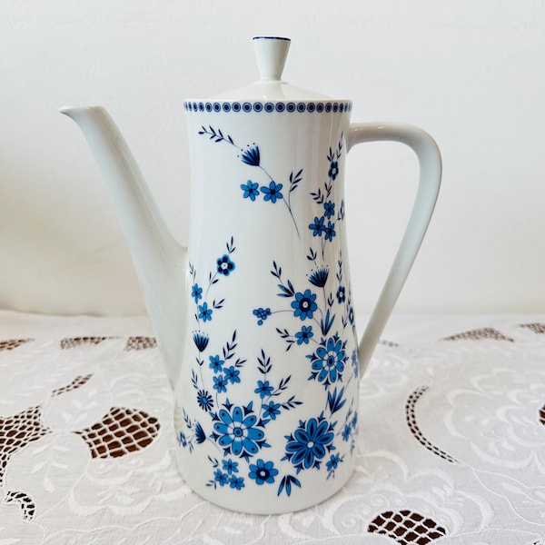 Vintage SELTMANN WEIDEN BAVARIA Bayerisch Blau tea or coffee pot - Seltmann Weiden coffee pot