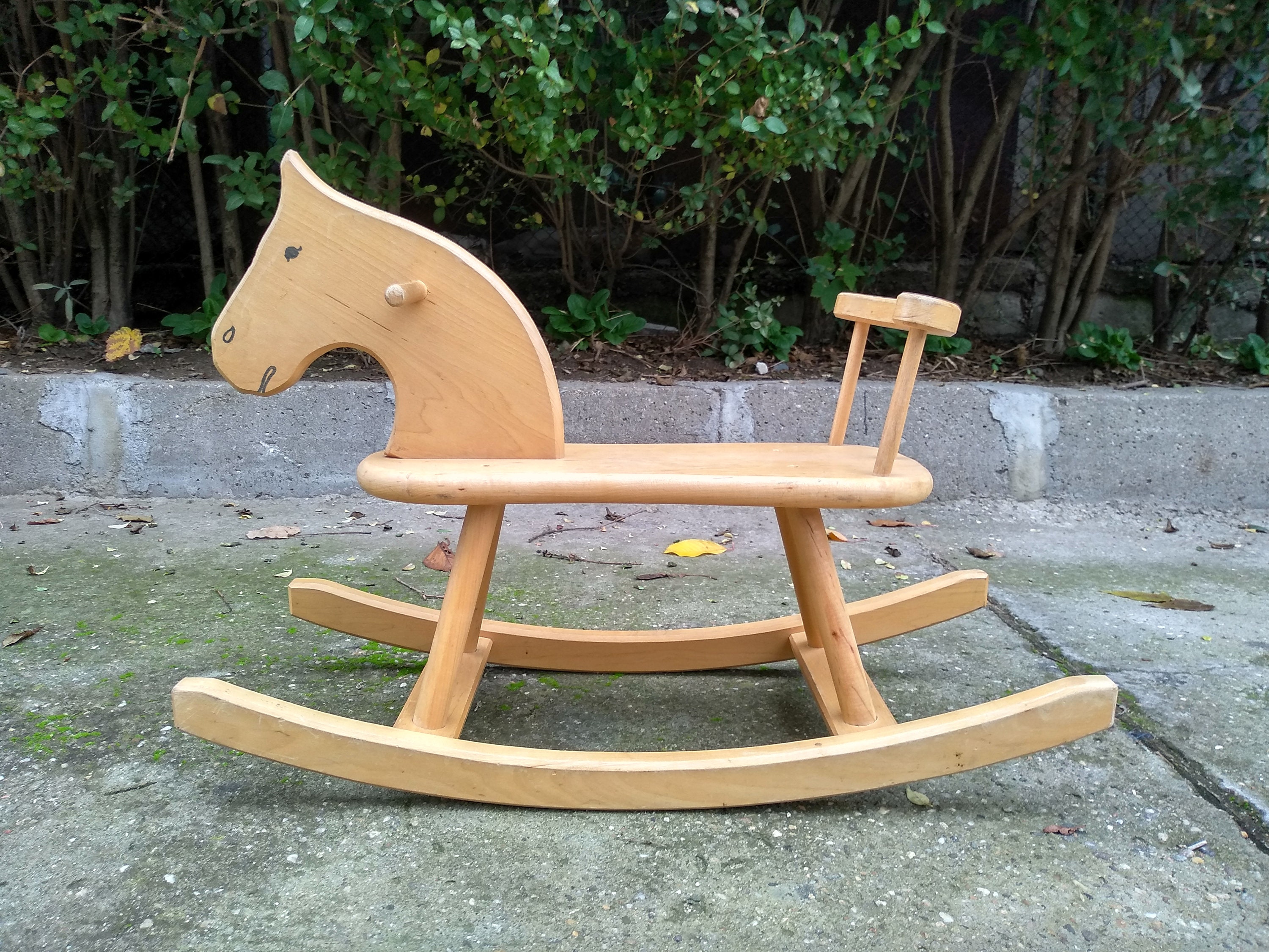 Vintage Children Rocking Horse - Handmade Children Horse Toy - Handmade ...
