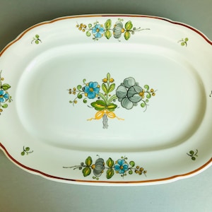Vintage Villeroy & Boch Louisiana ovale serveerschaal - Villeroy en Boch Louisiana - Villeroy en Boch ovale serveerschaal