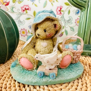 Cherished Teddies Henrietta &quot;A Basketful of Wishes&quot; - Easter decor - Henrietta Cherished Teddies Figurine
