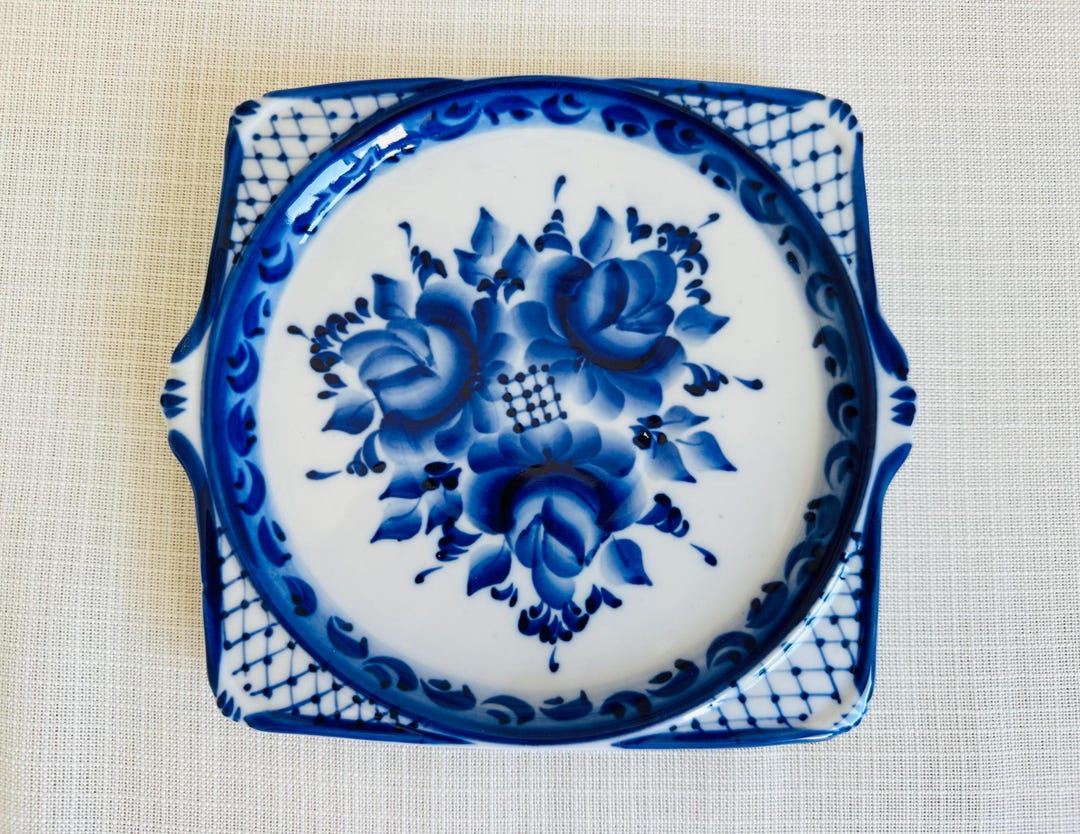 vintage-gzhel-hand-painted-square-plate-10-etsy