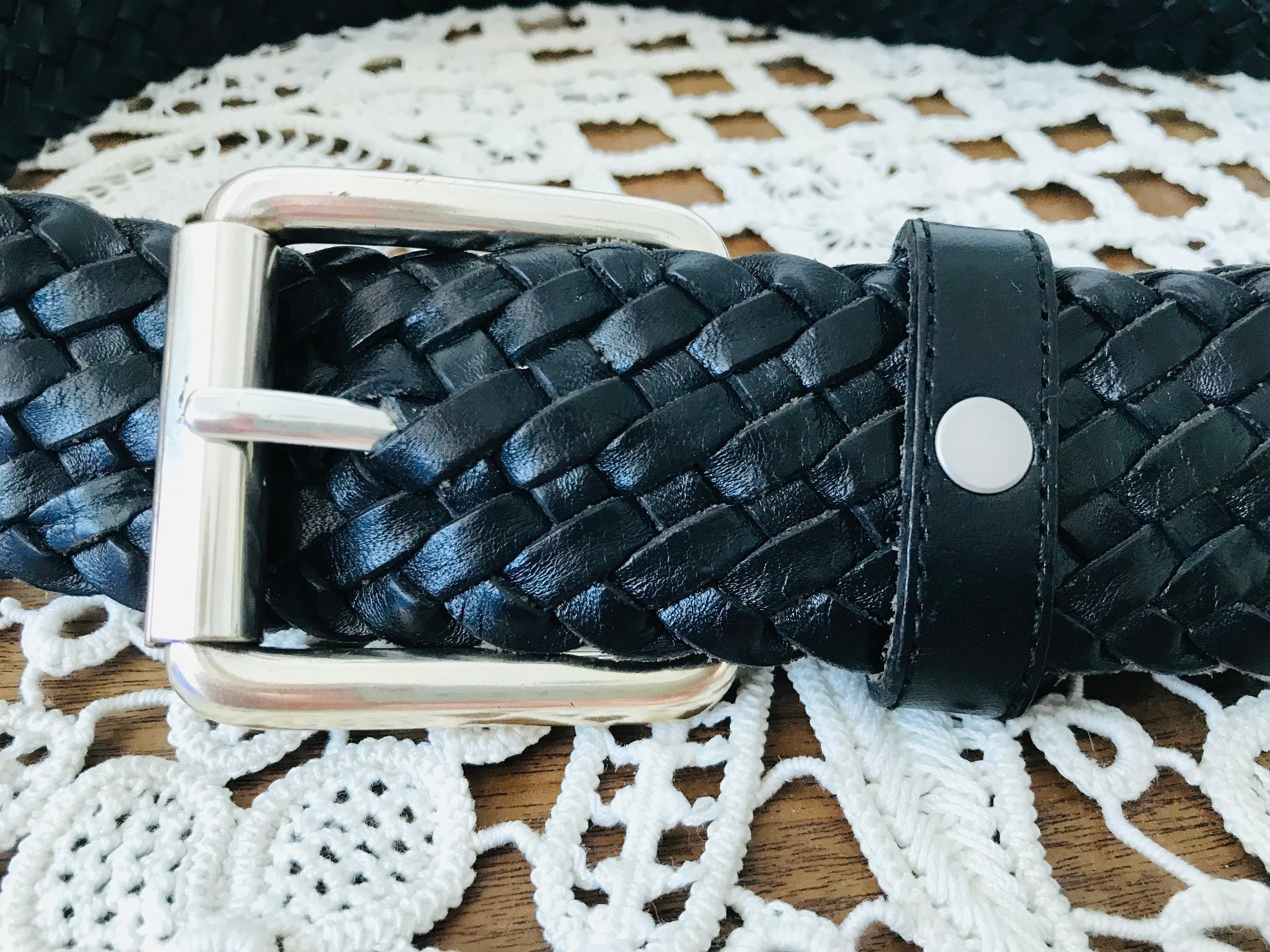 SADDLER Braided Belt - Vintage Saddler Genuine Leather Black  display picture 3