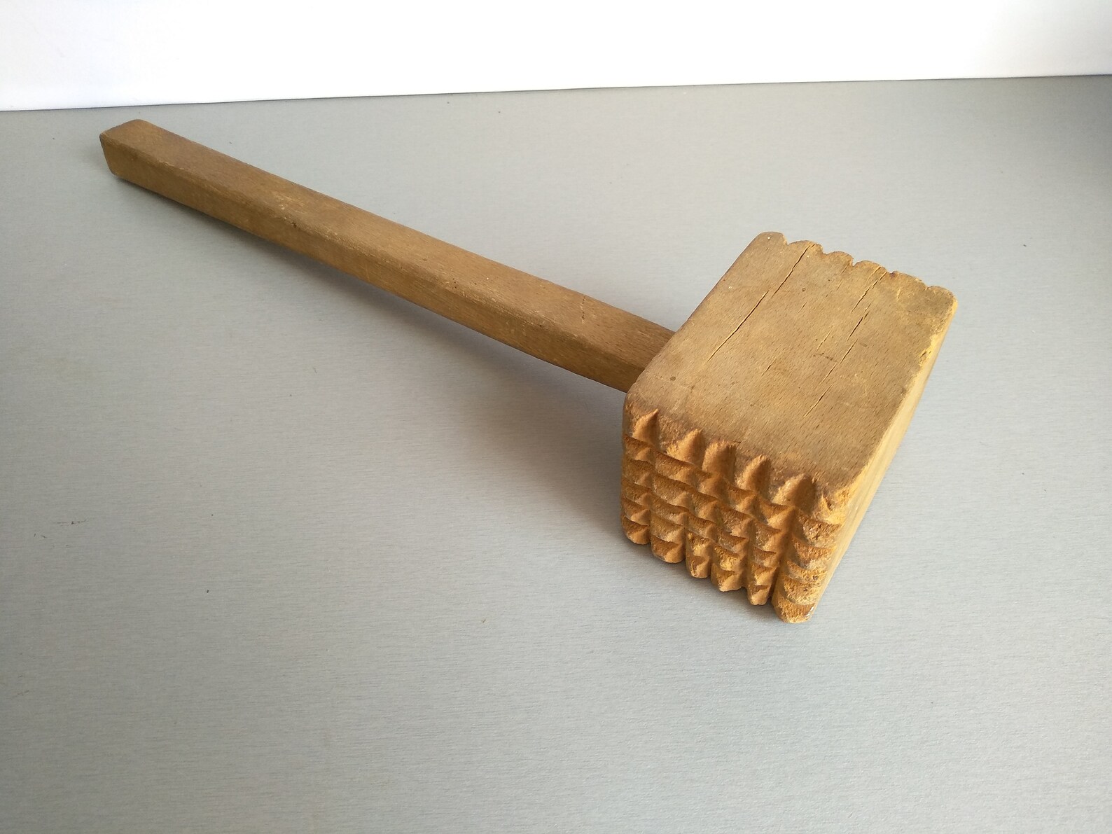Vintage Wooden Meat Hammer Wood Hammer for Steaks A Wooden Etsy