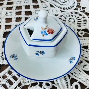 Vintage small mustard pots or jam jar from Czechoslovakia