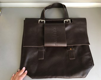 MARKIARO Genuine leather brown handbag