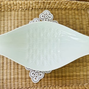 Vintage Alboth & Kaiser Bavaria boat shape bowl dish - Vintage porcelain bowl
