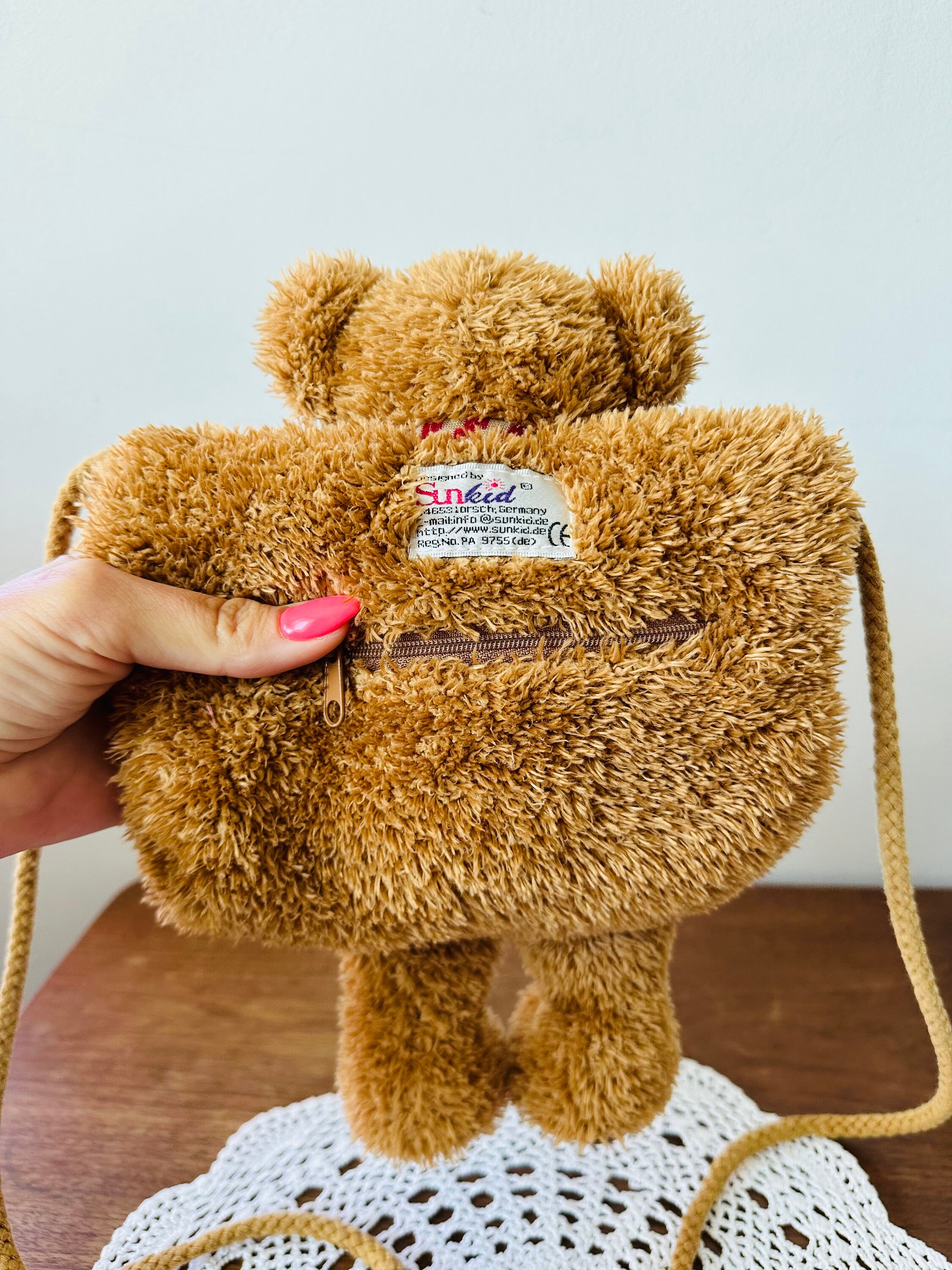Vintage Sunkid Brown Teddy Bear Backpack Vintage plush Teddy Bear backpack | Mercari main image 2
