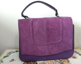 Borse en bolso púrpura de cuero genuino Pelle - bolso de cuero genuino de diseñador italiano