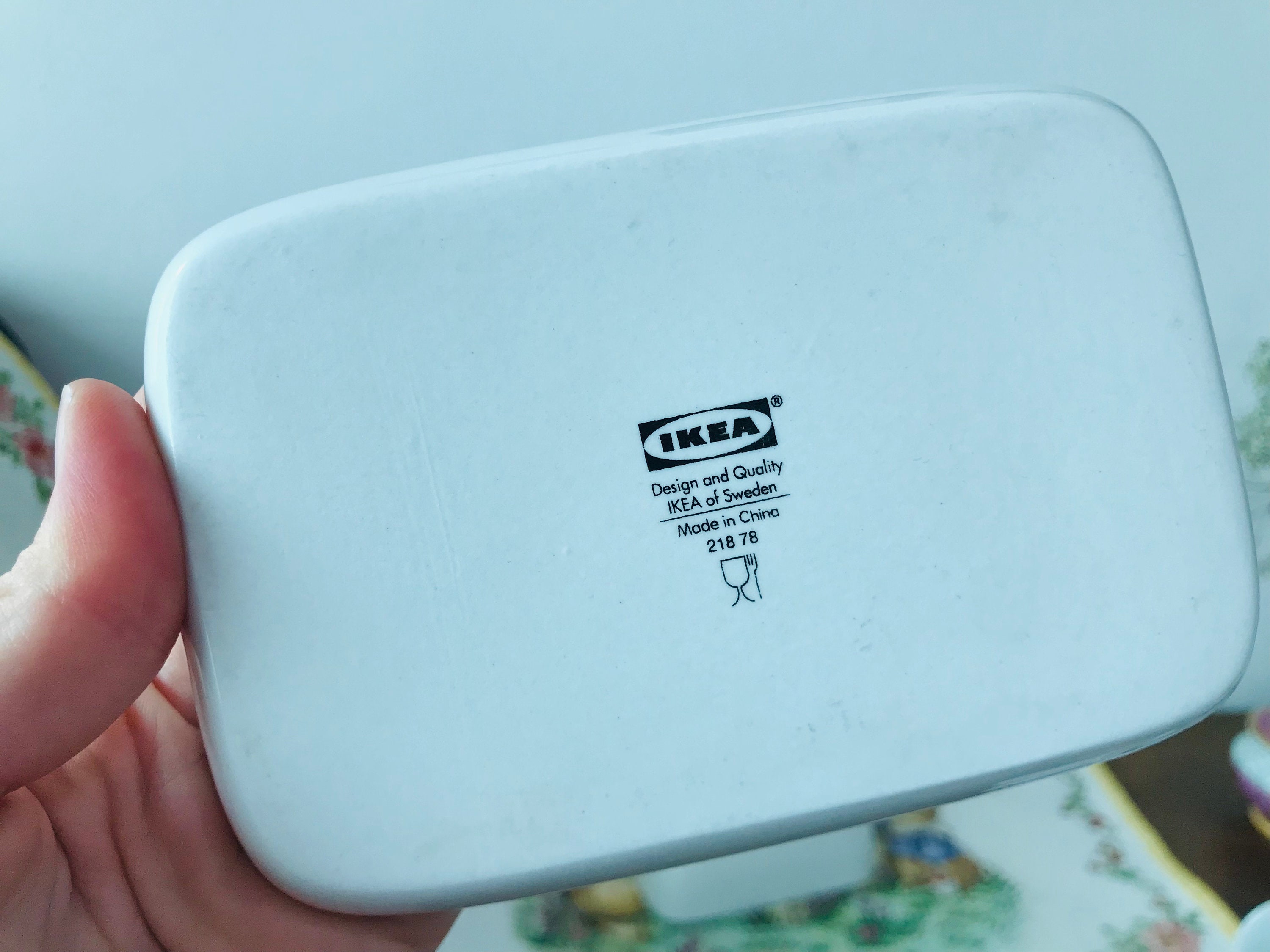 IKEA White Butter Dish White Porcelain Butter Dish Etsy