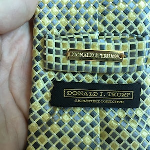 Vintage Donald J. Trump tie - Vintage Silk Necktie