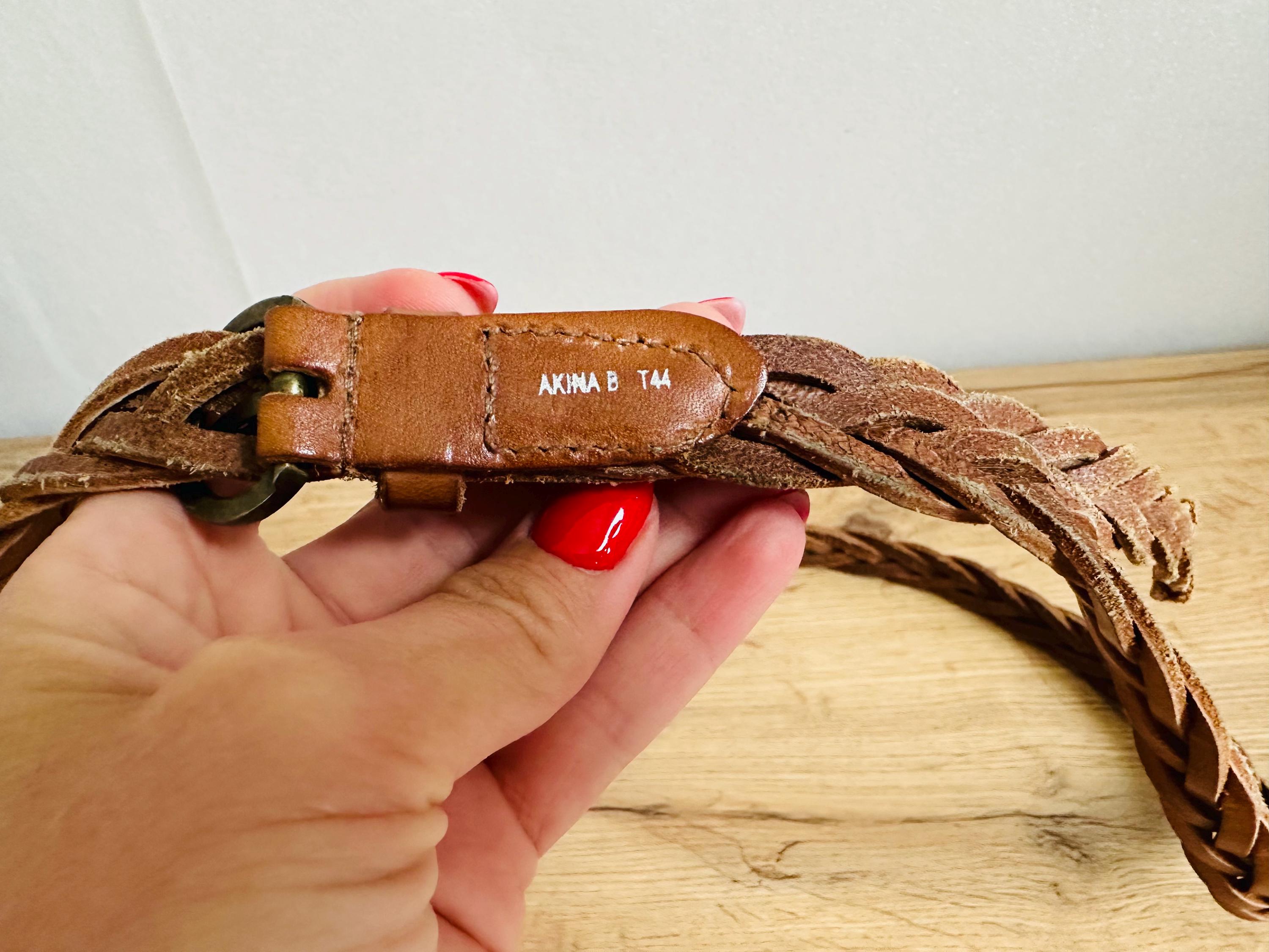 VTG HANDMADE BRAIDED LEATHER BELT il_fullxfull.6273529908_70wc.jpg main image 3