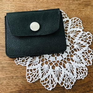 Petit sac à main vintage en mousse véritable - Portefeuille ceinture en cuir véritable - (2)