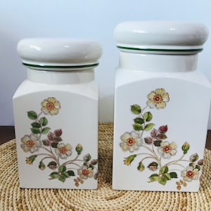 PRICE FOR ONE Jar - Vintage St Michael Autumn Leaves storage jar