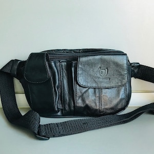 Neu Garety Echt Leder Gürteltasche - Echt Leder Bauchtasche