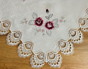 Beautiful tablecloth with lace