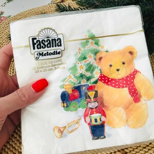 MAI USATO - Tovagliolo di carta Fasana Melodie - Tovagliolo di carta natalizio - 20 pezzi tovaglioli