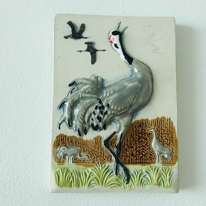 Vintage JIE GANTOFTA ceramic wall plaque design by Staffan Johnson