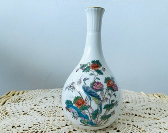 Jarrón Wedgwood vintage - Grulla Kutani de Wedgwood - Jarrón Wedgwood vintage decorado con diseño de grulla Kutani - (25)