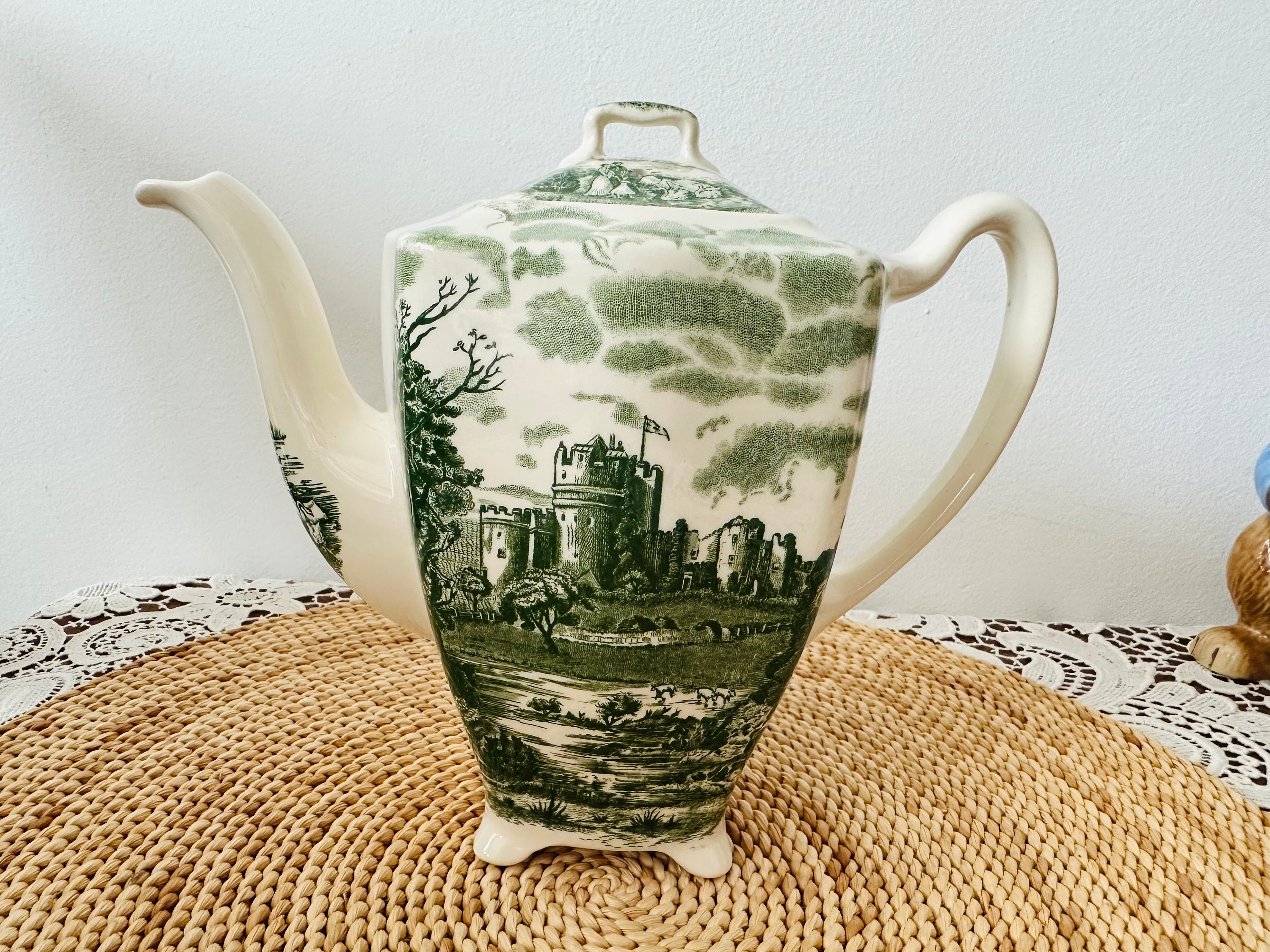 JOHNSON BROTHERS ジョンソンブラザーズ　ポット Vintage Johnson Brothers Old Britain Castles Green Tea or Coffee