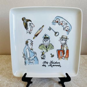 KPM Krister Die leiden des mannes plate - Collectable rare plate (8)