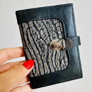 Echtleder Kiss'l Portemonnaie - Echtleder Hülle - Lederetui für Dokumente und Kreditkarten - Vintage Geldbörse -Dokumentenhalter (2)