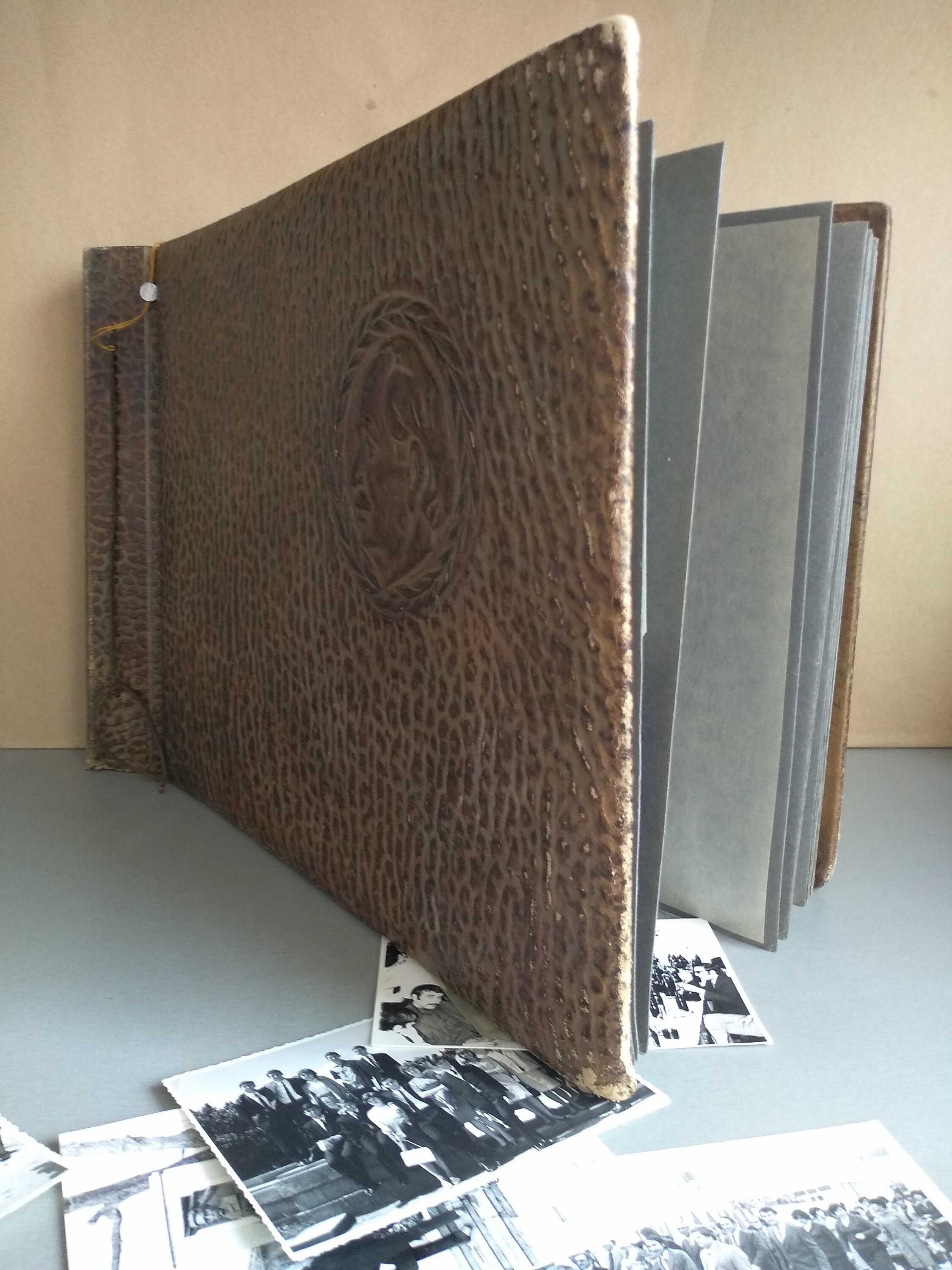 Genuine Embossed Leather Photo Album - Large Embossed Photo Album ...