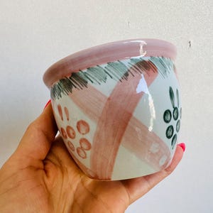 Macetas vintage estilo chinoiserie - Macetas asiáticas tipo pecera - Macetas chinas - (15)