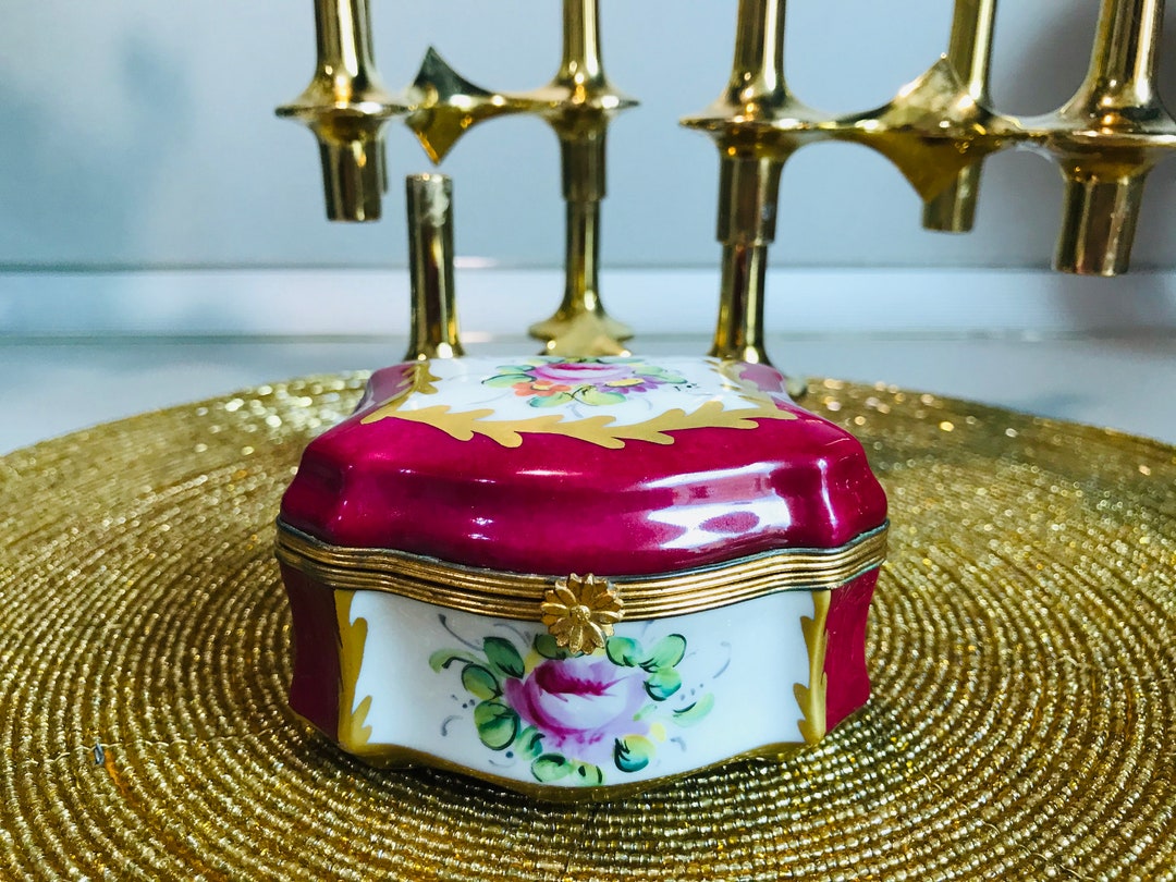 Vintage LIMOGES Jewelry Box Limoges Trinket Box Limoges French Decor