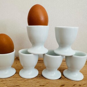 Set of 6 porcelain eggs cups - Egg cup - Easter eggs cups (1)