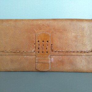 Bolso de mano vintage de piel auténtica - bolso de mano vintage - bolso de mano retro - bolso de mano de piel vintage
