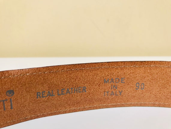 Vintage Fabio Corti Italian Belt - Fabio Corti Brown Belt  display picture 3