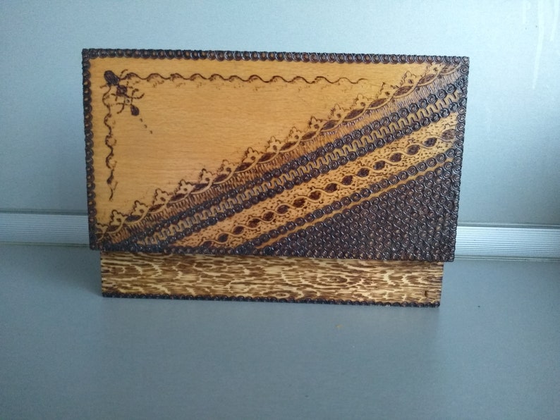 Retro box Memory Box Home decor Vintage wooden box Vintage box Jewelry box Vintage handmade wooden box Vintage Pyrography box
