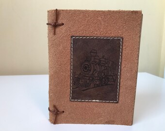 Notebook with genuine leather cover