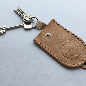 NIE BENUTZT - Echtleder Schlüsseletui - Vintage Leder Schlüsseletui - Schlüsselmäppchen - Echtleder Schlüsselanhänger - Schlüsselanhänger - LederSchlüsselhalter