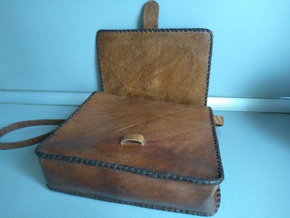 Vintage Genuine leather bag - Bag Of Genuine Calf… - image 7
