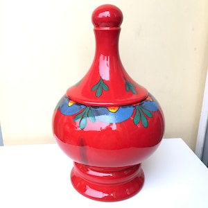 Vintage Wachtersbach Bowletopf in rot